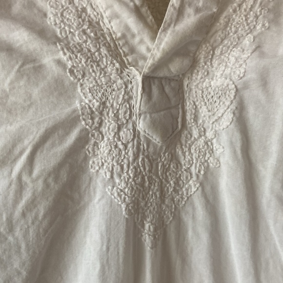 White APC Madras Indian-style shirt/tunic- size small - Picture 5 of 6